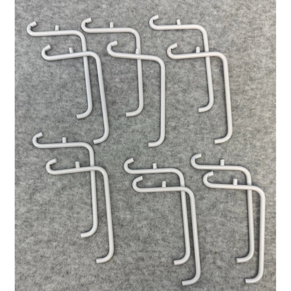 Lot of 12 Peg Board Hooks Pegboard Hanger Garage Storage Organization Hanging - Picture 6 of 6